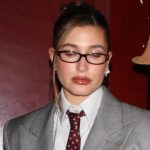 Hailey Bieber Goes Full Boss Mode in an Swaggy Gray Suit