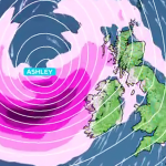 Storm Ashley: First storm of the season named as wind and rain to hit UK this weekend