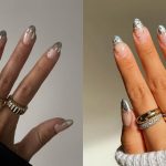 Silver Tip Nails Give the Classic French Manicure a Chic Winter Twist