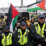 Police arrest 77 pro-Palestine protesters after ‘effort to cause disruption’