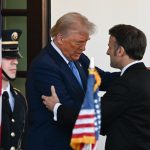 Trump meets old pal Macron for Ukraine talks as he brags ‘war would never have started if I was president’