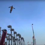 Moment human cannonball stuntman is seriously injured at fair after bouncing off safety net and slamming into the ground