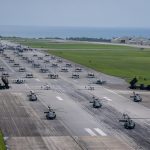 US military stages biggest EVER ‘elephant walk’ with supersonic jets, helicopters & drones in show of force to China