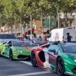 Watch moment Brit has £43k watch snatched off wrist by e-scooter bandits while sitting in traffic in £250k Lamborghini