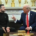 Hilarious moment Zelensky gets revenge on reporter who criticised him for not wearing suit to first Oval Office meeting