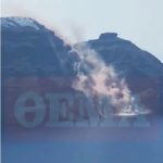 Horror landslide strikes Santorini with village engulfed in choking dust just six months after earthquakes rocked island