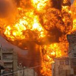 Dramatic moment huge explosion erupts after Israeli airstrike ‘on Houthi rebels’ near Yemen’s presidential palace