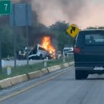 At least 15 killed in horror fireball crash after truck packed with workers smashes into taxi on Mexico motorway