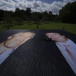 Trump and Epstein Banner Unveiled Outside Windsor Castle as Protesters Rally Against President’s U.K. State Visit