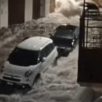 Shock video shows floods surging through streets in Brit hols hotspot Sicily in latest weather carnage to hit Europe