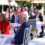 Trump and Senate Republicans Stage Rose Garden Show of Unity as Shutdown Ties For Second Longest