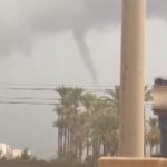 Terrifying moment TORNADO strikes Spanish holiday coast as Storm Alice brings horror floods & evacuations