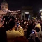 Crowds of anti-war Russians demand Putin is overthrown as rare display of public anger against tyrant takes over streets