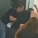 Shocking moment schoolgirl’s dad BEATS teacher to a pulp after she was told off for using her phone in class