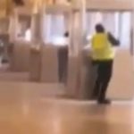 Watch moment brazen thief breaks open display case in Louvre in dramatic multi-million heist as cops launch manhunt