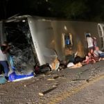 At least 15 killed in tourist bus crash after driver ‘lost control of vehicle when brakes failed’ before hitting rock