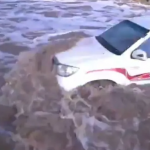 Staggering moment flash floods tear through Saudi Arabia near Mecca after torrential rain and thunderstorms