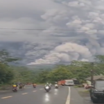 Massive volcano Mount Semeru erupts spewing 54,000ft ash cloud as people flee for lives & urgent flight warning issued