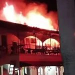 Devastating fire rips through Usain Bolt’s Tracks & Records restaurant as huge flames erupt from landmark eatery