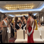 Shock moment Miss Universe plunges into CHAOS as winner storms out of event & pageant boss blasts contestant as ‘dumb’