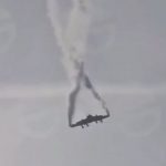 Horror moment plane falls out of the sky in death spiral with smoke gushing from military jet in Georgia