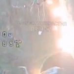 Horror moment Russian dragon drone pours FIRE on ‘tunnels of life’ used to shield Ukraine’s roads from kamikaze attacks