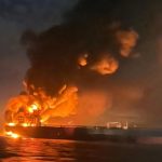 Two Russian shadow fleet tankers ‘begin to sink’ at sea after being ‘hit by drones’ as crew evacuated