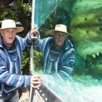 How 16ft great white shark ‘Rosie’ was left to rot in tank of formaldehyde as owner lifts lid on dead ‘pet’ in backyard