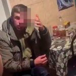 Stomach churning moment husband talks to cops with 8in knife jammed in his EYE after wife stabbed him ‘for talking s**t’