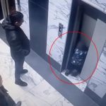 Horrifying moment boy, 2, plunges down lift shaft after leaning on elevator door in front of his panic-stricken parents