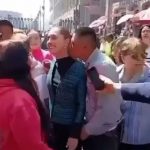 Shock moment Mexican president ‘is GROPED’ by man who also tries to kiss her – before bungling security finally steps in