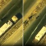 Shock military drone vid shows Hamas brutes loot US aid truck as terror group demands safe passage through Gaza tunnels