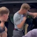 Shocking moment Brit tourist brawls with fellow traveller after ‘man put his bare feet against his headrest’