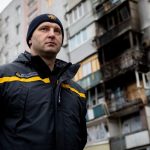 Meet unsung heroes of Ukraine’s Home Guard – unarmed men who run into burning buildings hit by missiles to save lives