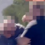 Dramatic moment Brit tourist turns Tenerife road into a boxing ring as brutal street brawl brings traffic to standstill