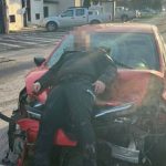 Shock pic shows cop lying unconscious on battered car when driver stopped to take a PHOTO moments after mowing him down