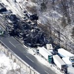 Horror as massive 50-vehicle pile-up kills at least two & sparks huge fire as shocking pics show devastating aftermath