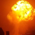 Horrifying moment huge gas tanker EXPLODES sending massive fireball blasting into the sky on busy road