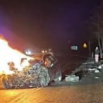 Tragedy as six die in horror Christmas eve car crash after motor bursts into flames with no survivors left