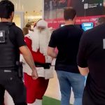 Watch moment ‘paedo’ Santa, 67, is arrested by cops in his shopping centre grotto after ‘sexually abusing child’