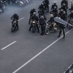 Brave solo protester faces down Iran’s brutal riot cops in Tiananmen Square-style moment as anti-regime unrest swells