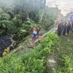 At least six killed & 20 injured as bus veers off road and plunges 30ft into ravine after ‘driver fell asleep at wheel’
