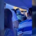 Horror moment drunken plane brawl erupts with punches thrown before four passengers are hauled off tourist flight
