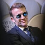 Reason for Macron’s Top Gun-style shades is revealed after conspiracy theorists speculate about another Brigitte ‘slap’