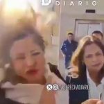 Horror moment politician is hit with BOMB thrown by protester during live TV press conference in shock daylight attack