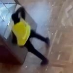 Dramatic CCTV footage shows the moment brazen thief smashes display case in Louvre in £76million crown jewel heist