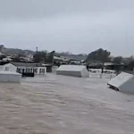 Storm Leonardo batters Brit holiday hotspots leaving one dead & thousands evacuated as drivers pulled from flooded cars